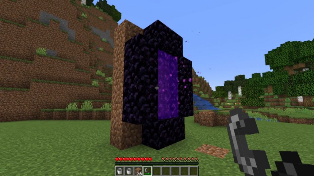 Como Hacer Un Portal Al Nether Con Agua Y Lava Facil 8610