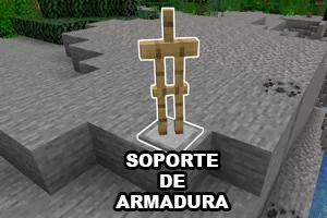 como hacer un soporte de armadura en minecraft