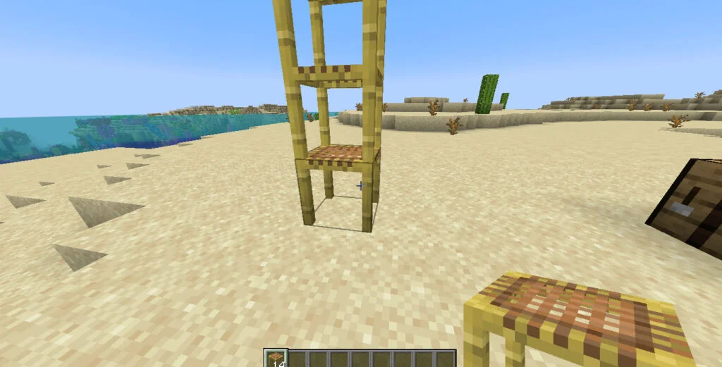 como se usa el andamio en minecraft